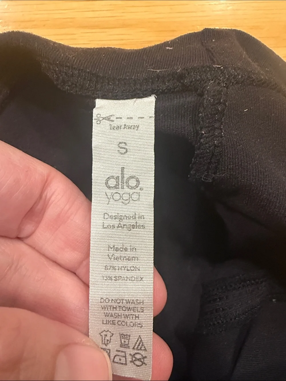Alo yoga black flare legging size small .